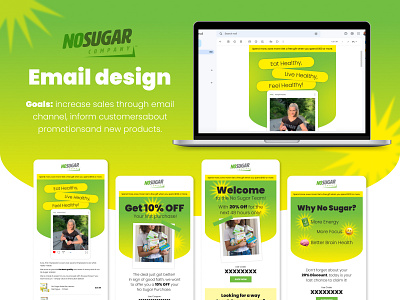 NoSugar Email Design design email email design email marketing email template graphic design marketing sales ui ux