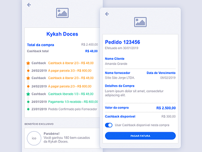 Wireframe Mobile App Transaction and invoice