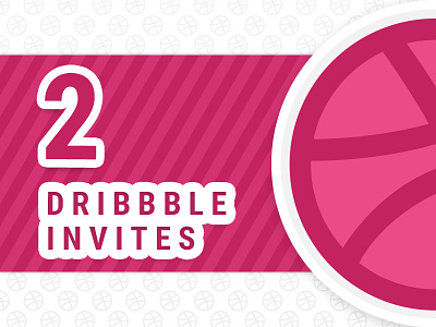 2 Dribbble Invites design dribbble invite invites