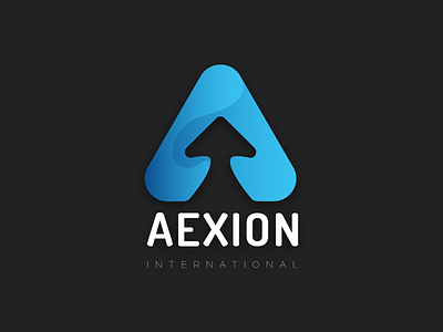 Aexion International Logo Design creative export international logo