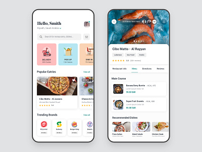 Restaurant App apple delivery app design food food app ios minimal mobile app restaurant ui userinterface ux