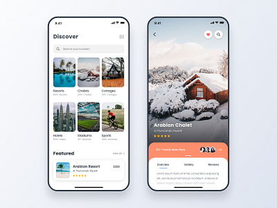 Real Estate Booking App app design apple booking booking.com hotels ios minimal mobile app real estate reservation resorts sports ui ux