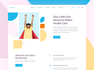 Health Care Company Website Concept