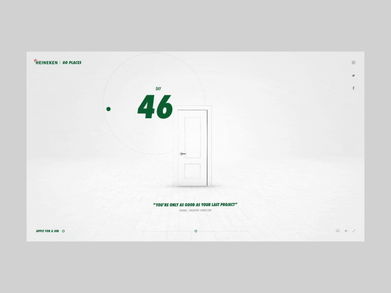 Heineken GoPlaces UI Motion #1