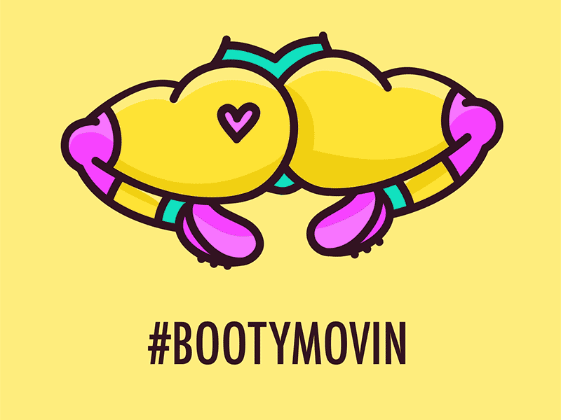 #BOOTYMOVIN' animation booty bounce twerk