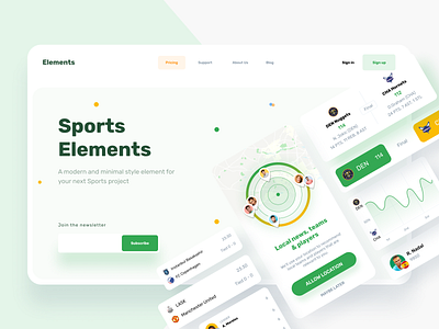 Sports Elements web web design website websites