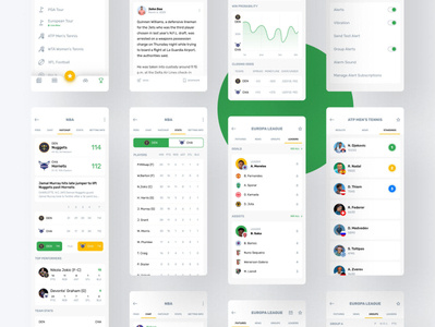 Sports App sports app sports score news events design cards app design app