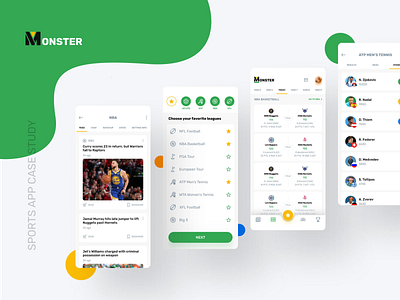Sports App app app design cards design events news score sports sports app