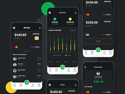 Fix Pay Dark Mode App app app design dark app design money app payment payment app send money utility app