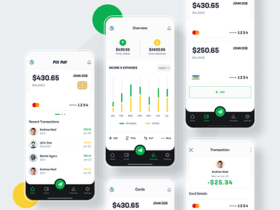 Fix Pay Light App app app design dark app design money app payment payment app send money utility app