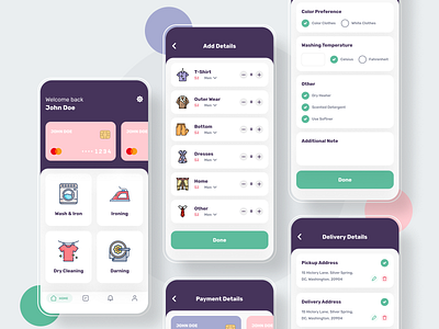 Laundry App app app design cleaning clothes design laundry laundry app