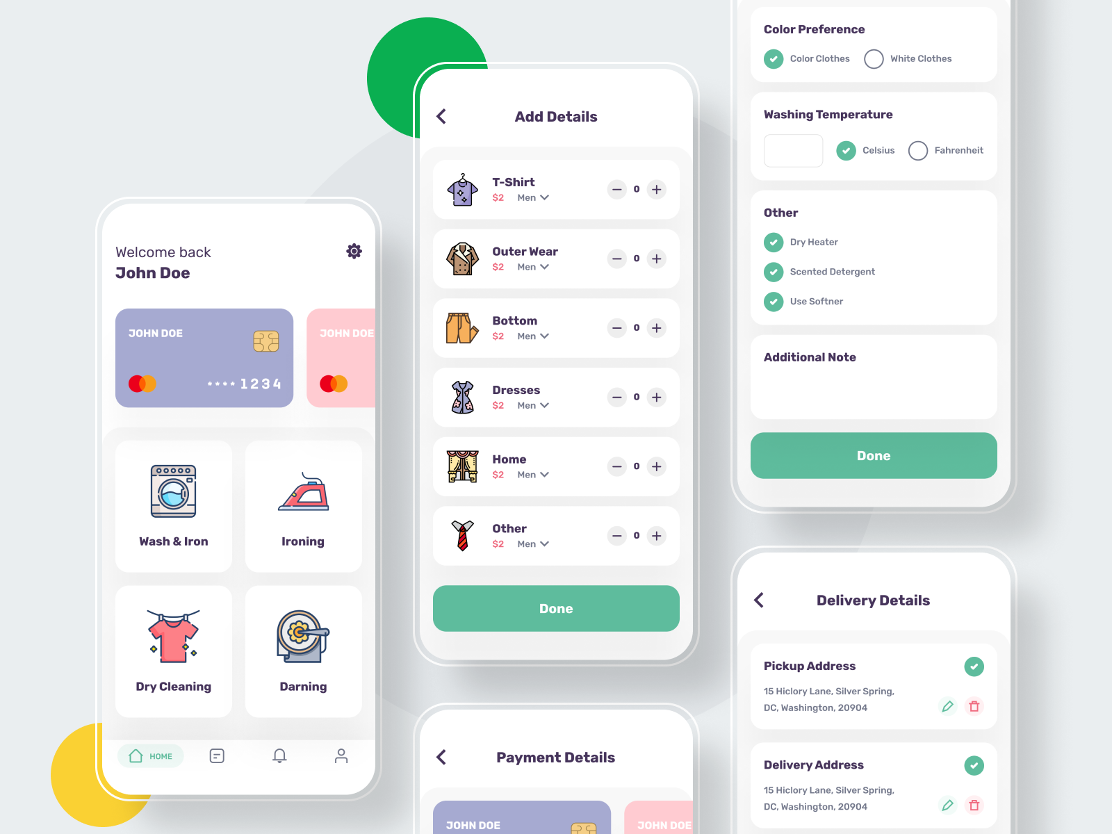 Laundry App by MindInventory UI/UX for MindInventory on Dribbble