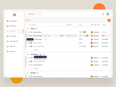 Task Management Dashboard