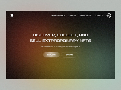 NFTs Website animation art binance blockchain crypto cryptoart cryptocurrency dark ethereum gallery modern nem nft platform ui web