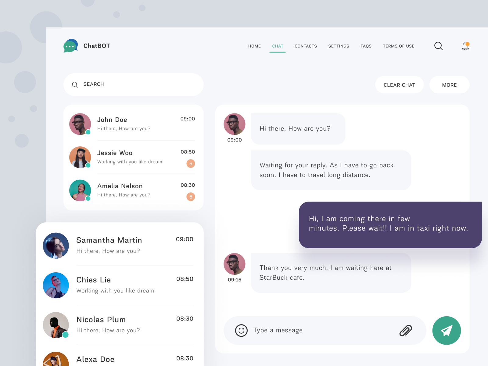 Chatbot by MindInventory UI/UX for MindInventory on Dribbble
