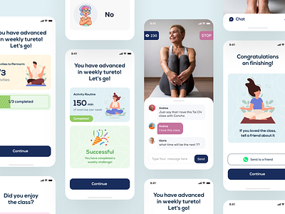 Fitness app for older