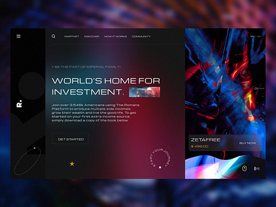 NFT Marketplace web design