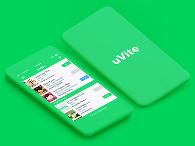 UVite - Social Networking App for iPhone and Android activity planner android app events app flat design iphone app material design mobile app social app ui ux ux design