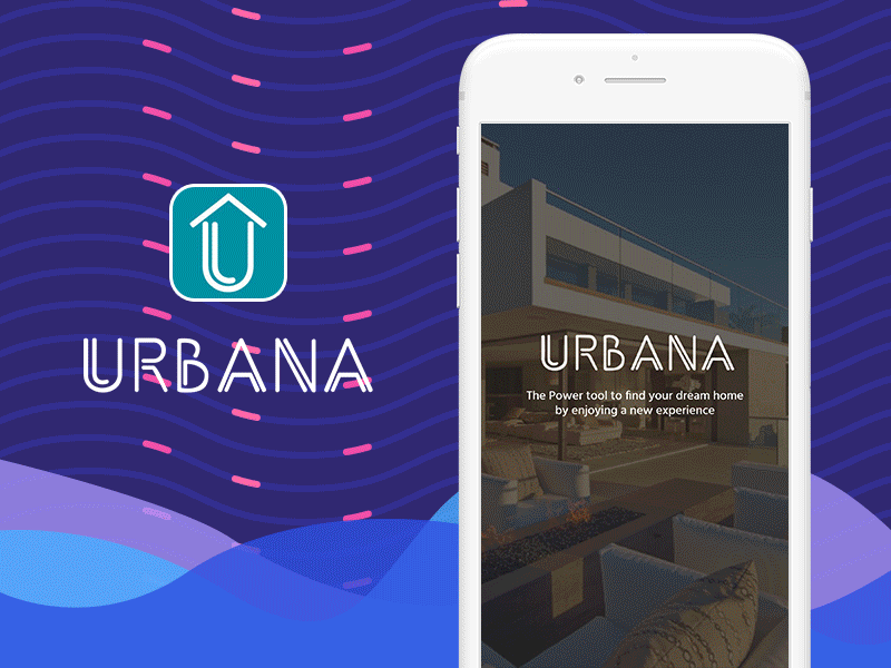 Urbana - Lifestyle App for iPhone app design flat design iphone app lifestyle app ui ux ux design