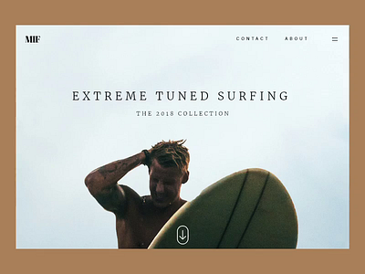 Surfing parallax effect animation board effect landing page motion ocean paralax paralax effect parallax surf art surfing surfingboard water web