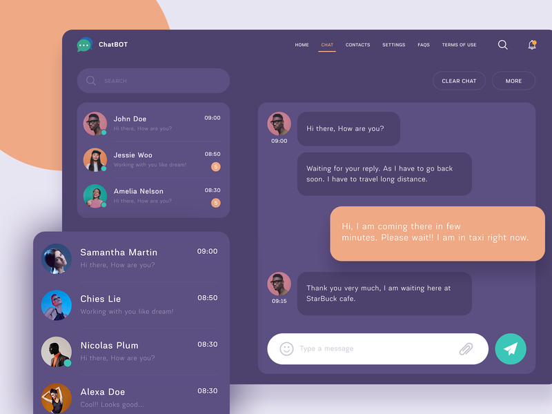 Chatbot by Manoj Rajput for Mindinventory on Dribbble