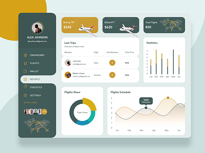 Flight Web dashboard flight flight app flight booking flight dashboard graph map price route search search flights search results statistics ticket web website