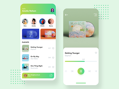 music App album app design music music app radio tune