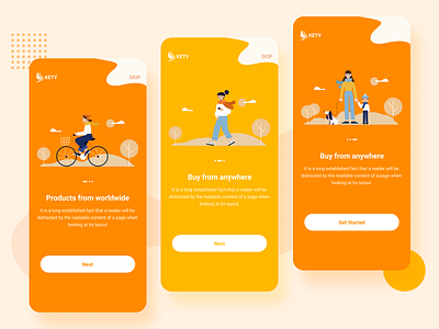 Onboarding Screens app app design colorful design illustrator instrauction screens instruction onboarding onboarding screen