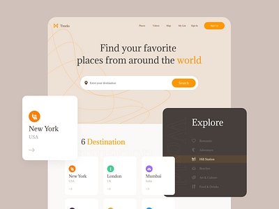Travel website design destination explore travel travel web travel website web website website design