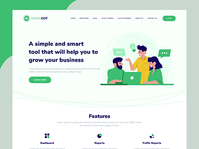 Greendot Landing page