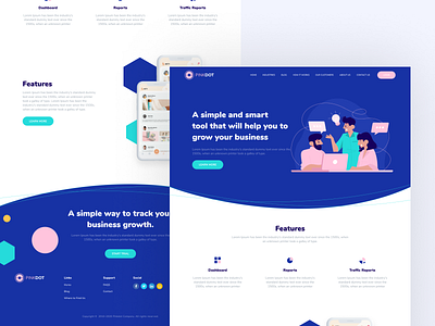 Landing page design