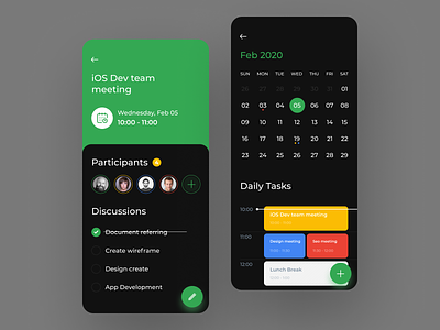 Google calendar app app design calendar calendar app dark design google google calendar task management