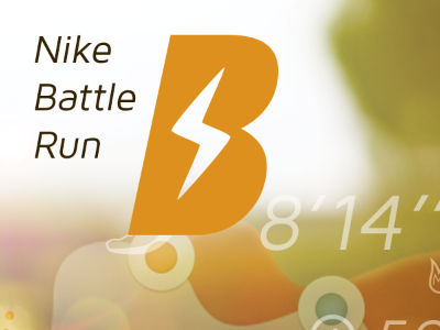 Nike Battle Run app interactiondesign ios iphone nike run sport webdesign