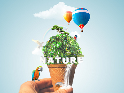 Nature design illustration logo
