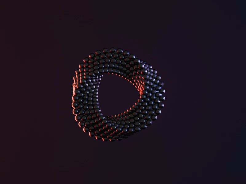 Loop Abstract Ring 3d abstract animation c4d geometry mograph octanerender