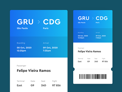 mobile boarding pass app app design clean design game ui