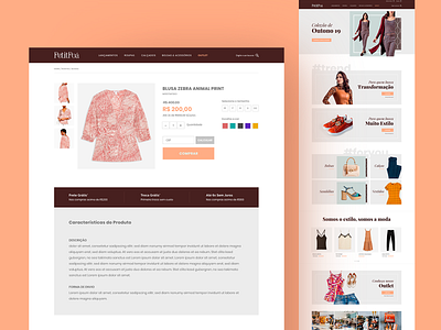 Petit Poa - ecommerce clean ecommerce orange site store web