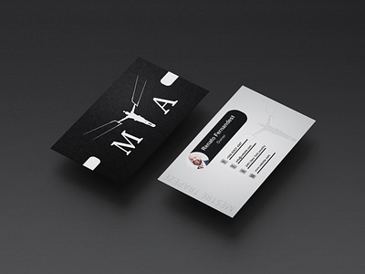 Black & White Business Card black white black and white business card business card design business cards simple business card