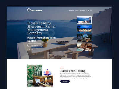 Guestwisely Homepage Design