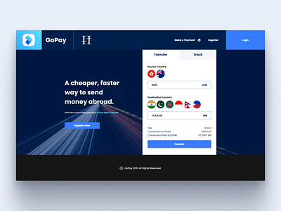 Website Design - GoPay Exchange