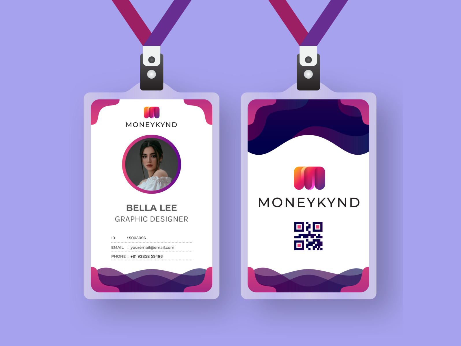 Id Card Design - Moneykynd By Alok Desai On Dribbble