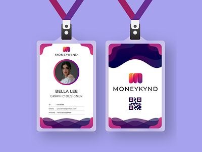 ID Card Design - MoneyKynd branding design graphic design identity illustration illustrator packaging