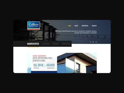 Colliers International - Website Design design figma real estate realestate website ui uidesign uiux uxdesign web design website website design