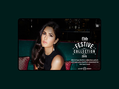 FBB - Katrina Kaif - Landing Page Design