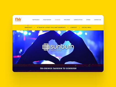 FBB - Sunburn - Website Design design figma music music festival ui uidesign uiux uiux design uxdesign web design website design