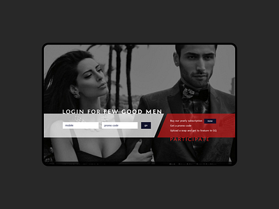 GQ India - Landing Page design fashion figma gq india landing page sketch ui uidesign uiux uiuxdesign uxdesign web design website design xd