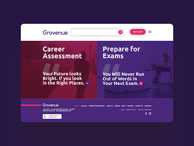 Grovenue - Website Design design education figma photoshop sketch ui uidesign uiux uiux design uxdesign web design website design xd