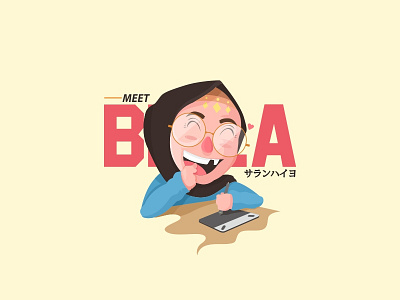 Meet Bella art avatar character creator design girl illustration japanese vector