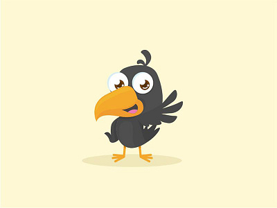 Crow Char animal bird character crow cute game illustration mascot vector