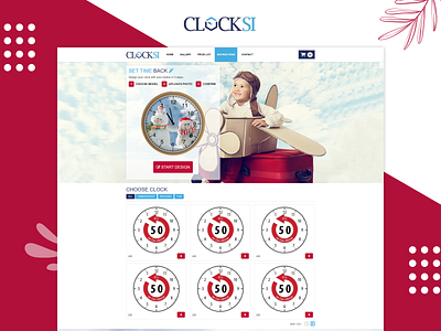 Clocksi branding clockwebsite graphic design landingpage logo mockup responsive ui webdesign